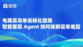 电商高询单低转化因售前客服促单弱,智能客服Agent(如探域)可补短板,助提升转化与店铺竞争力。